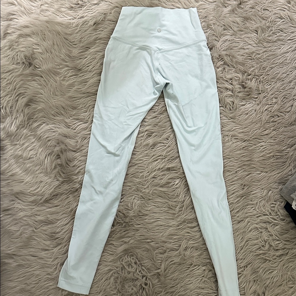 Light Blue High-Waisted Leggings - Picture 3 of 6